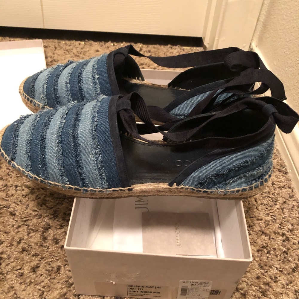 Jimmy Choo Blue Espadrilles